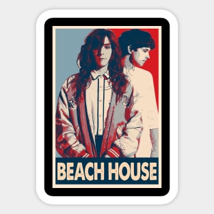 Retro Beach Music Sticker